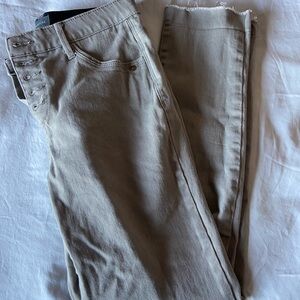 Wit & Wisdom Buttonfly Cropped Denim Pants Size 6